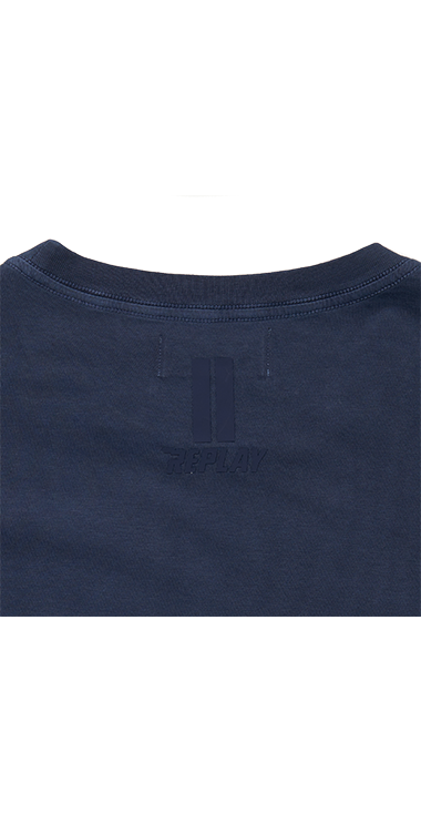 REPLAY MOTORCYCLE ガーメントダイ ロゴプリントTシャツ 詳細画像